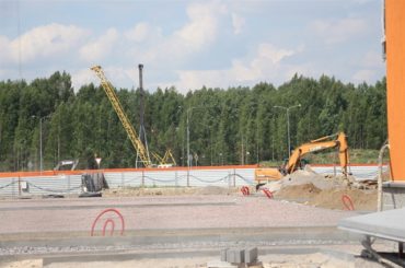 В Янино-1 строят пожарное депо   